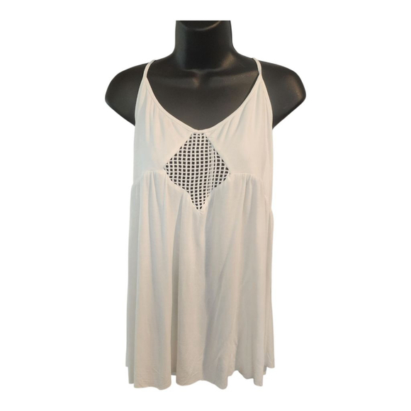 POL Tops - POL White Tank Top Size S, New. Cross Back